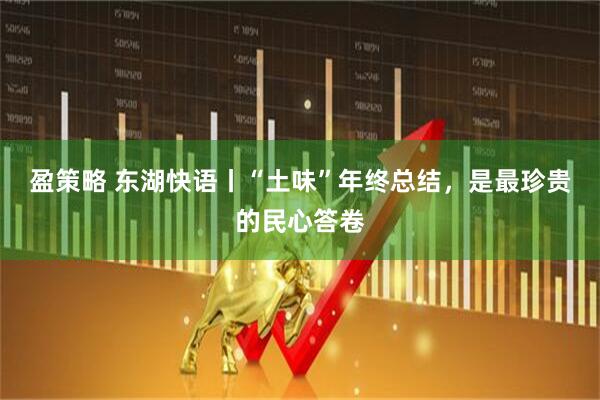 盈策略 东湖快语丨“土味”年终总结，是最珍贵的民心答卷
